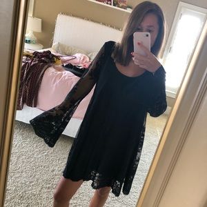 Show Me Your MuMu Dresses - Show Me Your Mumu Black Bell Sleeve Dress Show Me Your MuMu Dresses - Show Me Your Mumu Black Bell Sleeve Dress
